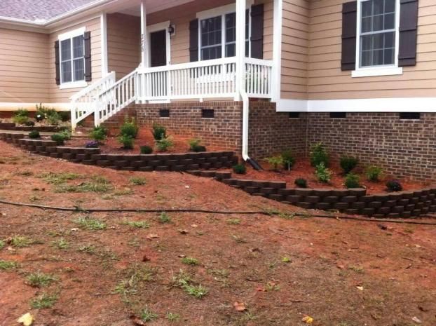 A recent landscaping job in the Charlotte, NC area